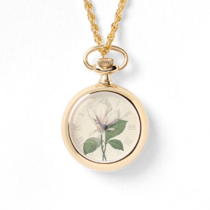Reloj De Pulsera Colores de agua botánicos vintage Magnolia W