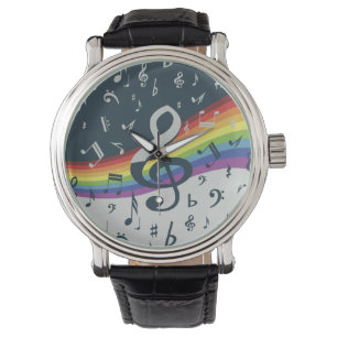 Reloj De Pulsera Colores de arcoiris de la manga del árbol