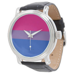 Reloj De Pulsera Colores de la bandera del orgullo bisexual de Slip