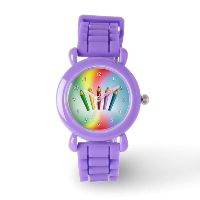 Reloj De Pulsera Colores de lápices (Anverso)