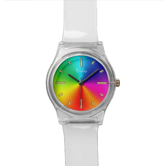 Reloj De Pulsera Colores del arco iris (De cerca)