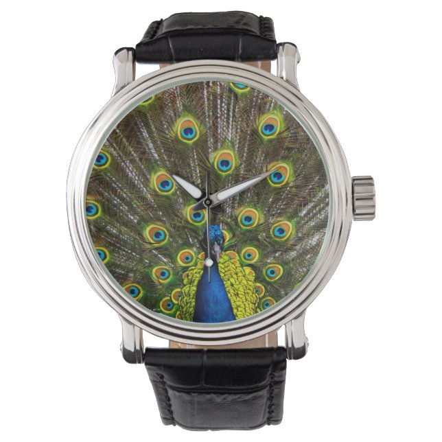 Reloj De Pulsera Colorful peacock (Anverso)