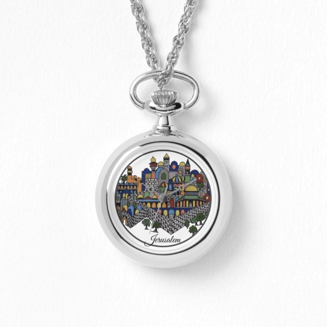 Reloj De Pulsera Colorida cerámica de Jerusalén (Anverso)