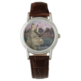 Reloj De Pulsera colorida imagen de la vida de un mono burro