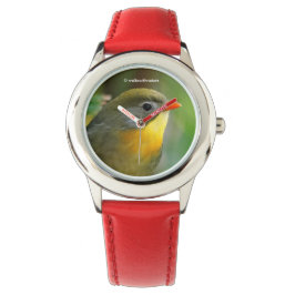 Reloj De Pulsera Colorida Leiothrix Pekin Robin Songbird