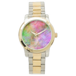 Reloj De Pulsera Colorida textura de vidrio opal