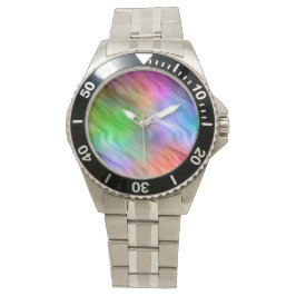 Reloj De Pulsera Coloridas flores silvestres textura ondulada