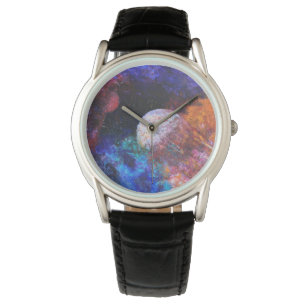 Reloj De Pulsera Coloridas galaxias en el espacio exterior pintando