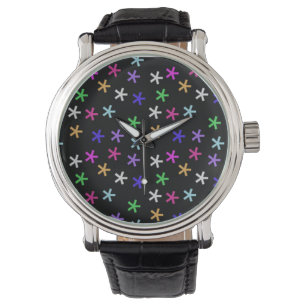Reloj De Pulsera Coloridas Jacas Negras - Vigilar