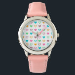 Reloj De Pulsera Colorido Corazón Llenado Niños Mirando<br><div class="desc">Este El día de San Valentín,  difunde su amor con este especial y colorido Reloj de Niños Llenos de Corazón. Este hermoso regalo El día de San Valentín pondrá una sonrisa en las caras de todos tus seres queridos. ¡Disfrútalo!</div>