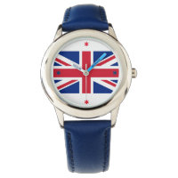 Reloj de pulsera colorido de Union Jack