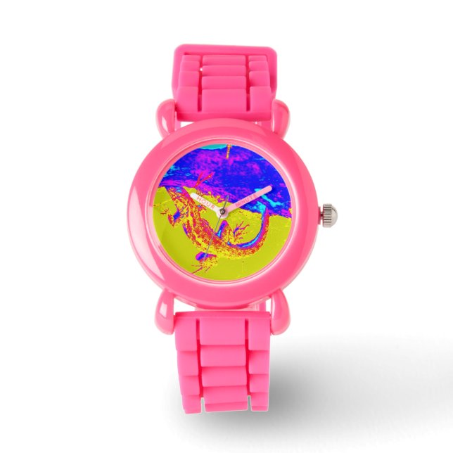 Reloj De Pulsera colorido lagarto (Anverso)