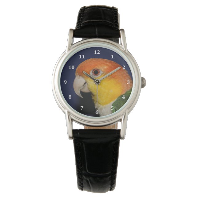 Reloj De Pulsera Colorido loro caique (Anverso)