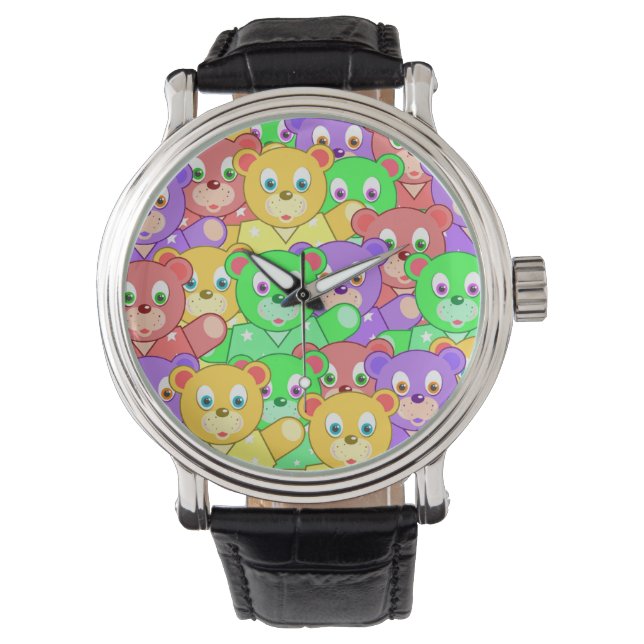 RELOJ DE PULSERA COLORIDOS OSOS TEDIDOS (Anverso)