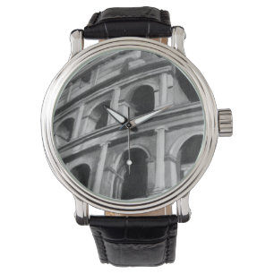 Reloj De Pulsera Colosseum romano con los dibujos arquitectónicos
