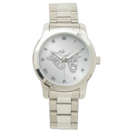 Reloj De Pulsera Comedia y tragedia plateada Teatro Numerales Roman