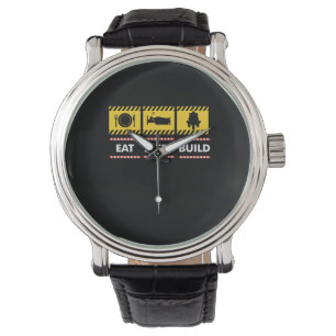 Reloj De Pulsera Comer el ladrillo de juguete de la construcción d