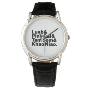 Reloj De Pulsera Comida callejera de Laotian