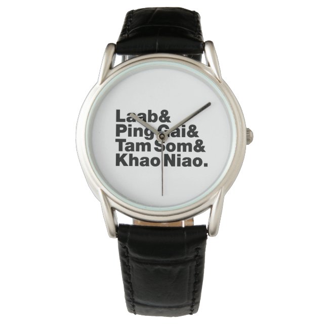 Reloj De Pulsera Comida callejera de Laotian (Anverso)