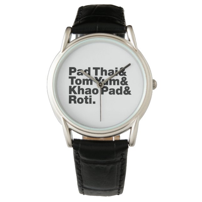 Reloj De Pulsera Comida callejera tailandesa (Anverso)