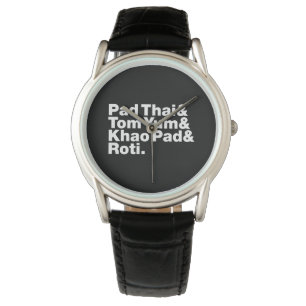 Reloj De Pulsera Comida callejera tailandesa