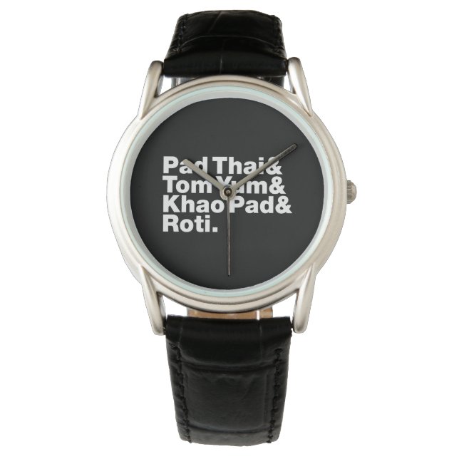 Reloj De Pulsera Comida callejera tailandesa (Anverso)