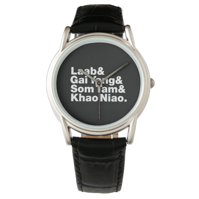 Reloj De Pulsera Comida callejera tailandesa de Isaan (Anverso)