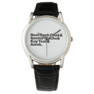 Reloj De Pulsera Comida camboyana / khmer Street