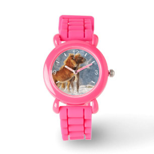 Reloj De Pulsera Comida islandesa de caballos juega en foto gracios