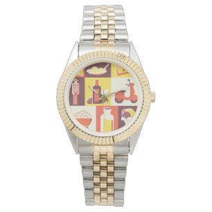Reloj De Pulsera comida italiana, comida italiana