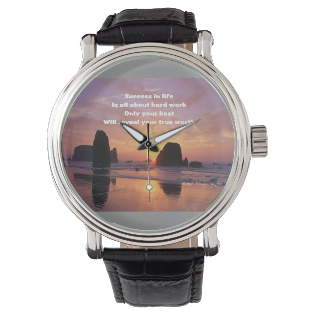Reloj De Pulsera comillas de éxito (Anverso)
