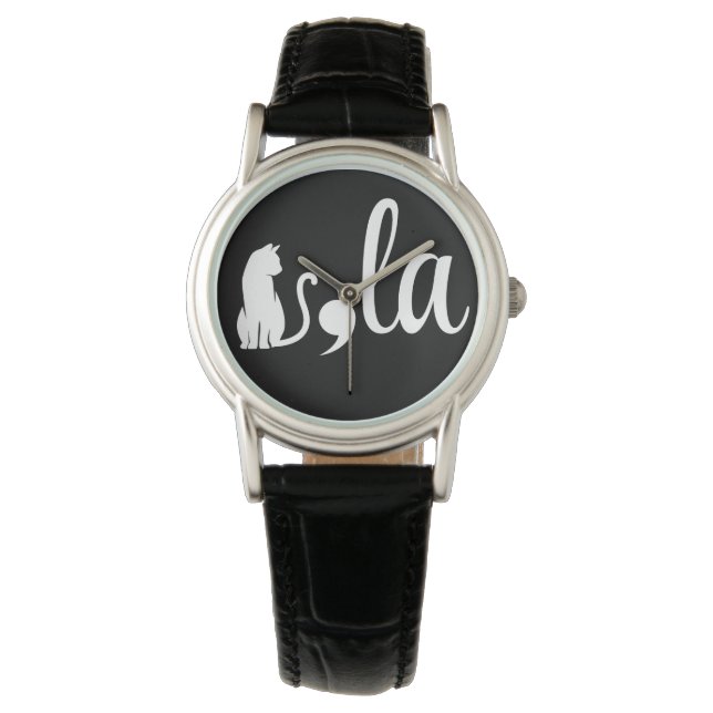 Reloj De Pulsera Comma La Kamala Harris - Madre del gato por Kamala (Anverso)