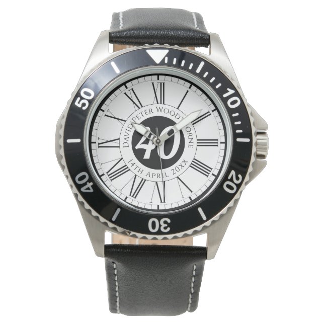 Reloj De Pulsera Commemorative Birthday Celebration Personalized (Anverso)