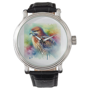Reloj De Pulsera Common hawk 040924AREF122 - Watercolor