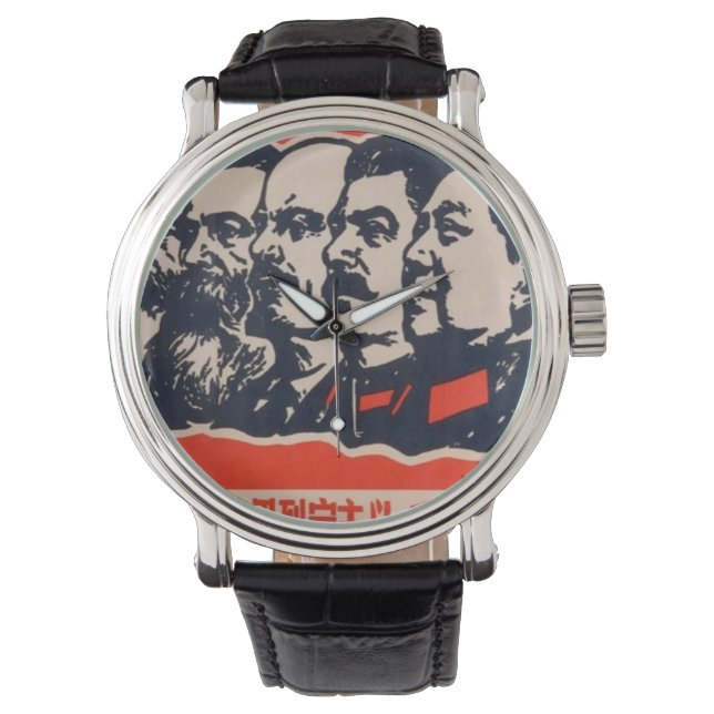 Reloj De Pulsera Communist Heads Propaganda Chairman Mao Stalin (Anverso)