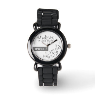 Reloj De Pulsera como sea, llego tarde de todos modos