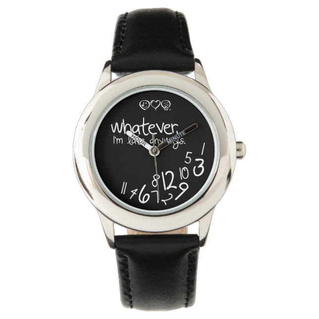 Reloj De Pulsera como sea, llego tarde de todos modos (Anverso)