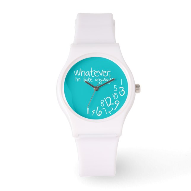 Reloj De Pulsera como sea, llego tarde de todos modos (Anverso)