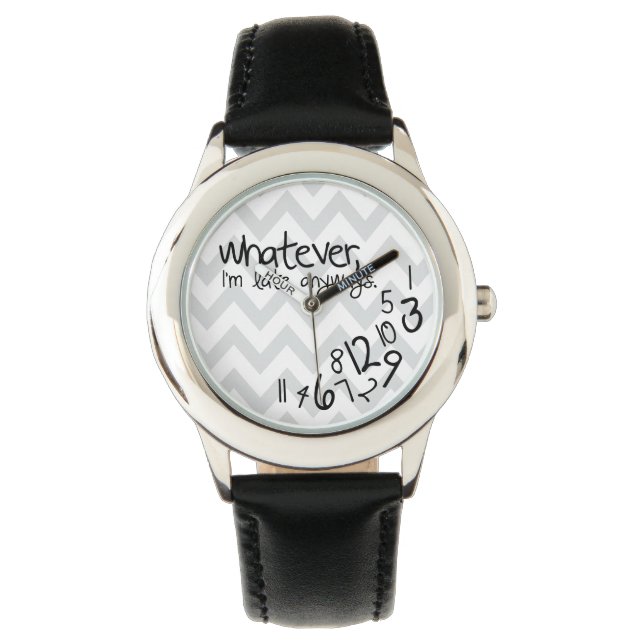 Reloj De Pulsera como sea, llego tarde de todos modos (Anverso)