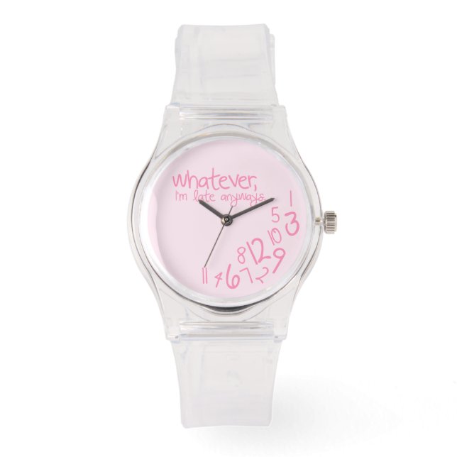 Reloj De Pulsera como sea, llego tarde de todos modos (Anverso)