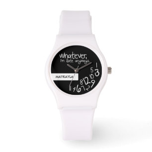 Reloj De Pulsera como sea, llego tarde de todos modos