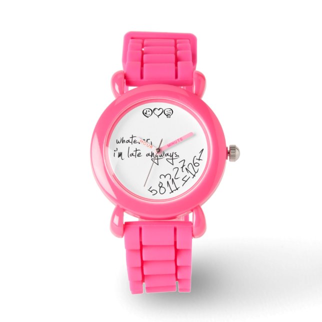 Reloj De Pulsera Como sea, llego tarde de todos modos (Anverso)