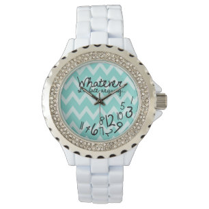 Reloj De Pulsera Como sea, llego tarde de todos modos - Verde azula