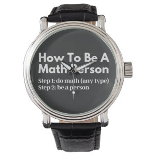 Reloj De Pulsera Cómo ser una persona matemática