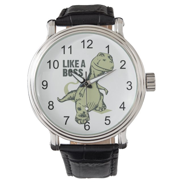 Reloj De Pulsera Como un Boss Dinosaurio (Anverso)
