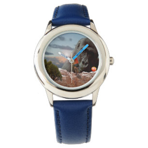 Reloj De Pulsera Compartir Una Manzana Con Un Gorila, Cuero Infanti