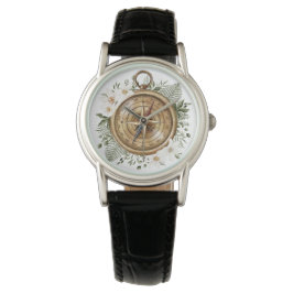 Reloj De Pulsera Compass floral acuarela