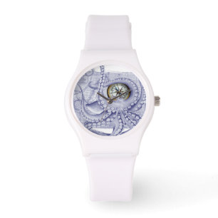 Reloj De Pulsera Compass púrpura de pulpo