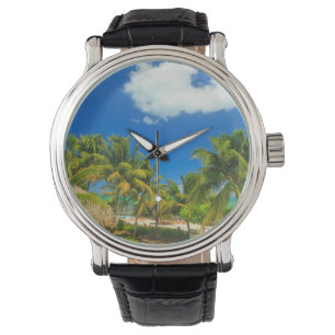 Reloj De Pulsera Complejo de playa tropical, Belice