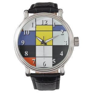Reloj De Pulsera Composición A de Piet Mondrian - Arte Moderno Abst